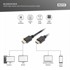 DIGITUS HDMI/D mikro kabel 1 m 4K AK-330115-010-S, crna