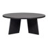 WOOOD Stolić za kavu Fries ø 90 cm okrugao crni