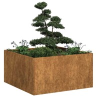 Sadilica boja hrđe 80x80x40 cm od pohabanog čelika