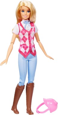 MATTEL Lutka Barbie Malibu s opremom za jahanje i dodacima HXJ38