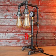 INDUSTRIAL Stolna svjetiljka Retro Edison, crna