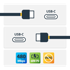 STARTECH USB-C na USB-B/USB-C kabel USB2CC4MBKE, USB 2.0, 4 m, 60 W, crni