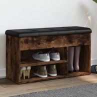 Klupa za cipele boja hrasta 82 x 32 x 45,5 cm konstruirano drvo