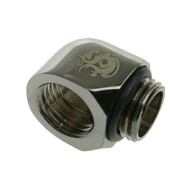 BITSPOWER Adapter 90°, G1/4 inča muški na G1/4 inča ženski, sjajno crni