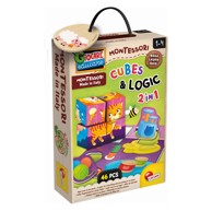 LISCIANI Logika i kocke Montessori Wood 2u1, 48 dijelova