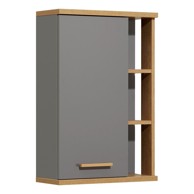 PELIPAL Sivi zidni kupaonski ormarić u dekoru hrasta 50,5x74,5 cm Quickset 924