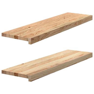 Prozorske klupice 2 kom 90x30x2 cm netretirane masivne hrast