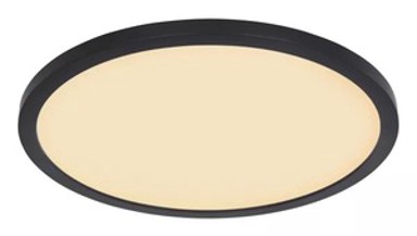 Stropna svjetiljka Sapana, Ø42 cm, LED, IP44, crna