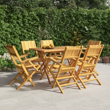 Sklopive vrtne stolice 6 kom 55x61x90 cm od masivne tikovine