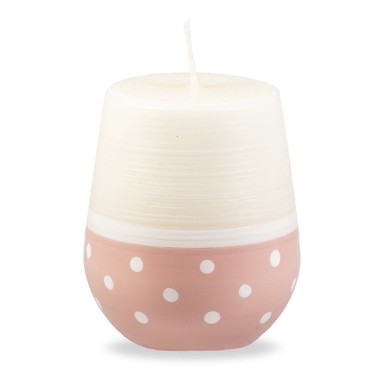 UNIPAR Svijeća Sweetness 32 h, bijelo-ružičasta