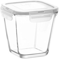 LAV Staklena posuda s poklopcem 700 ml, prozirna