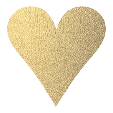 LIND DNA Podmetač od eko kože 30x30 cm Heart Hippo