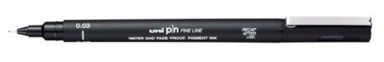 UNI Marker Pin003-200, crni