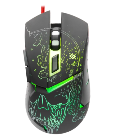 DEFENDER Miš Alfa GM-703L, gaming, RGB, crni