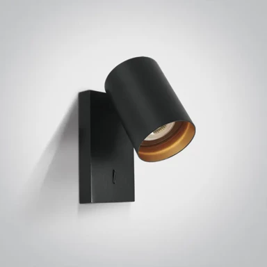 Nadgradni reflektor, DM65105NA/B, GU10, 10W, s prekidačem, crna