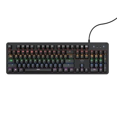 TRUST Tipkovnica GXT 863 Mazz Gaming, crna