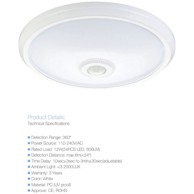 Plafonjera LED, ST77A, sa senzorom