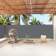 Uvlačiva bočna tenda antracit 180 x 1000 cm