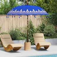 Suncobran, 210-220 cm, pamuk, solidno drvo, plava