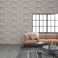 Zidni paneli 10 kom 100x50 cm EPS pjena, siva