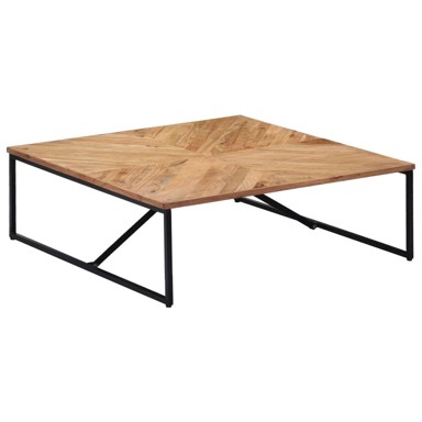 Stolić za kavu, masivni bagrem, 110 x 110 x 36 cm, smeđa boja