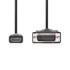 NEDIS HDMI – DVI-D kabel, 24 + 1 pin, 1080p, 3 m, crni