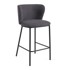KAVE HOME Tamno siva barska stolica (visine sjedala 65 cm) Ciselia 
