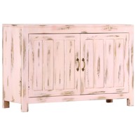 Komoda svjetloružičasta 110 x 35 x 70 cm od masivnog drva manga