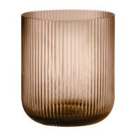 BLOMUS Smeđi stakleni svijećnjak Ven, ø 14 cm