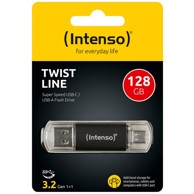 INTENSO USB flash stick 128 GB USB 3.2 USB-C, USB-A Twist Line