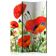 Sobna pregrada u 3 dijela Country poppies 135x172