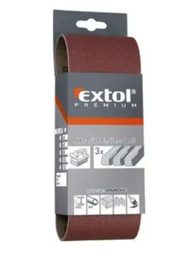 EXTOL PREMIUM Brusna traka 8803510, 75x457 mm, P100, 3 kom