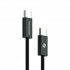 USB-C na USB-C magnetski kabel 1 m 100 W CL06, crni