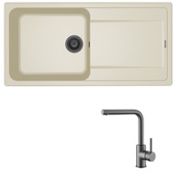 ELLECI Set sudoper Life 480 + slavina Zora, grafit/bež