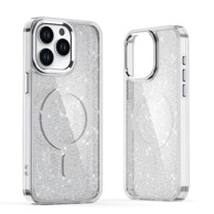 Glitter Case MagSafe etui sa šljokicama za Samsung Galaxy A16 5G, bijeli