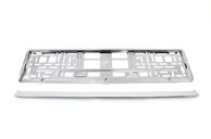 AMIO Okvir tablice za automobile, metalik srebrni