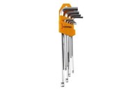 ENPRO Set imbus ključeva 703224 (s kuglom, produženi, 9 kom), srebrna