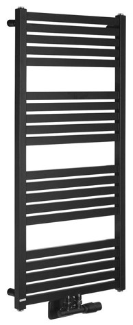 BRUCKNER Radijator GRUNT, 500 x 1050 mm, središnji priključak, crni mat