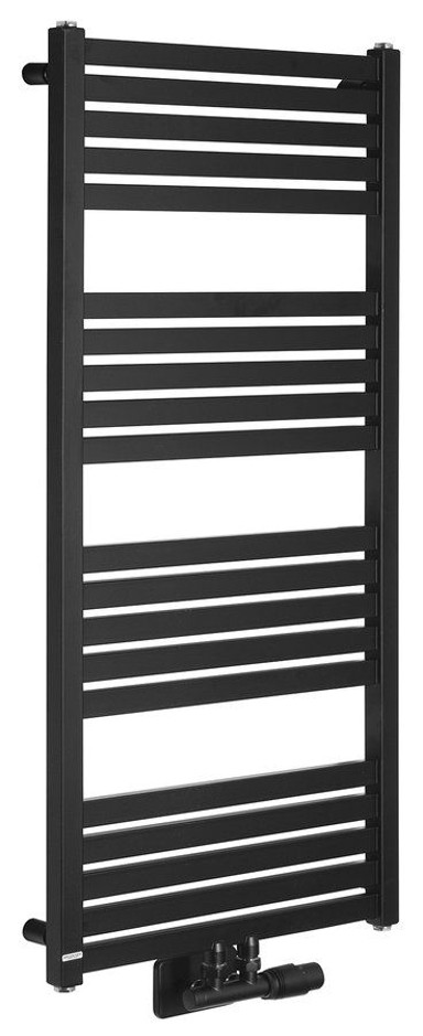 BRUCKNER Radijator GRUNT, 500 x 1050 mm, središnji priključak, crni mat