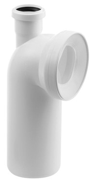 BRUCKNER WC koljeno s priključkom, 90°, promjer 110 mm, plastika