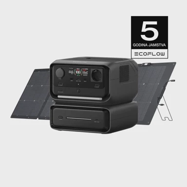 ECOFLOW Prijenosna baterijska stanica River 3 Max, 220 W, prijenosni solarni panel