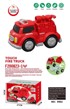 Vatrogasni kamion za igru s magnetima, crveni