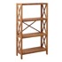 UNIQUE FURNITURE Regal od punog hrasta u prirodnoj boji 70x124 cm X-Shelf