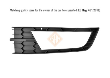 ISAM Maska branika Škoda Octavia 13-20, prednja lijeva, -17, sa maglenkom