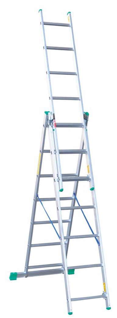 Aluminijske ljestve od 3 dijela 420 cm 7+7+7 prečki