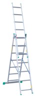 Aluminijske ljestve od 3 dijela 420 cm 7+7+7 prečki