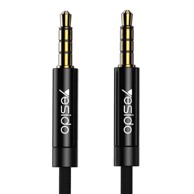YESIDO Audio kabel YAU15, priključak 3,5 mm na priključak 3,5 mm, 2 m, crni