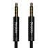 YESIDO Audio kabel YAU15, priključak 3,5 mm na priključak 3,5 mm, 2 m, crni