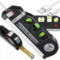 VERKGROUP Višenamjenski bežični laserski nivelir s mjernom trakom, 19 cm / 250 cm, USB