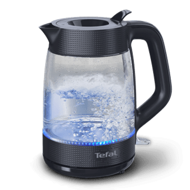 TEFAL Morning Glass električno kuhalo za vodu KO2G08E0, 1.7 L, crno